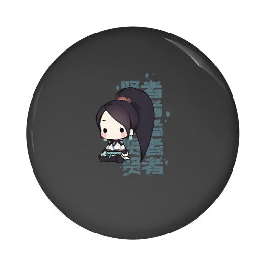 Discover Sage Valorant Pin Button - Cute Chibi Agent Gamer Gift
