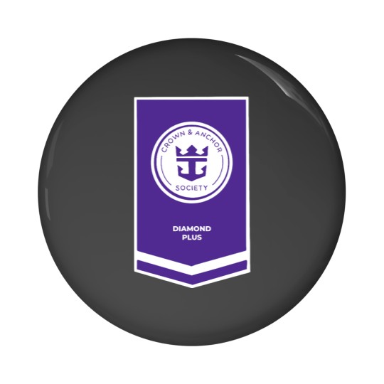 Discover Royal Caribbean Crown and Anchor Diamond Plus Pin Buttons