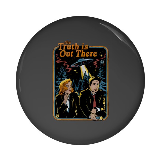 Discover The truth is out there X Files funny Classic Pin Buttons