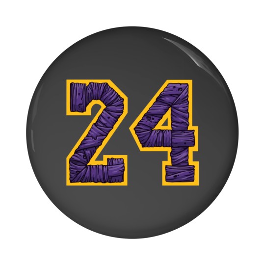 Discover Kobe Number Pin Buttons