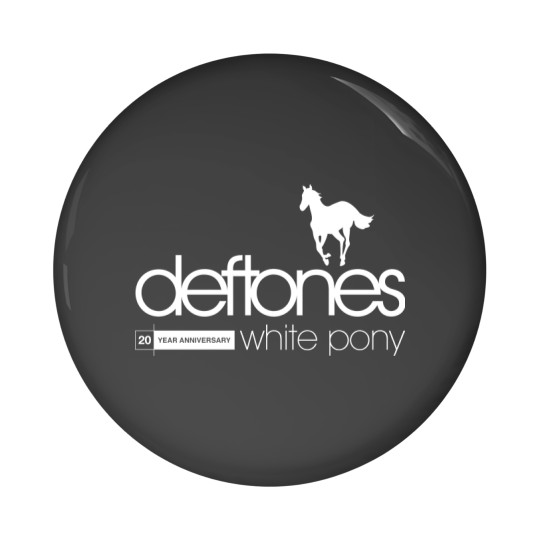 Discover Deftone White Pony 20th Anniversary Pin Buttons