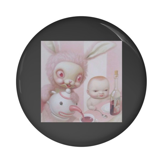 Discover mark ryden pink bunny Pin Buttons