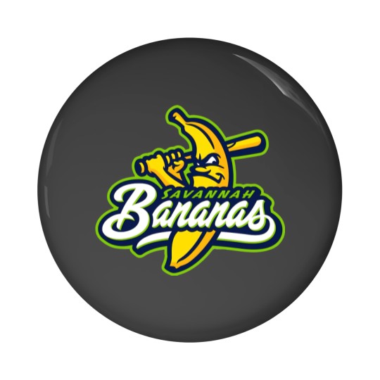 Discover Coastal plain league savanah banana logo Pin Buttons