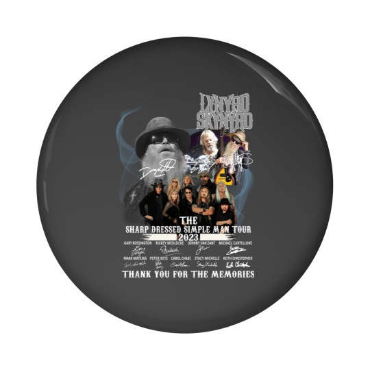 Discover The sharp dressed simple man tour zz top lynyrd skynyrd signatures 2023 Pin Buttons