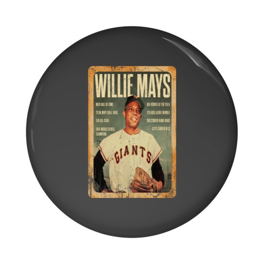 Discover Vintage Willie Mays Baseball Pin Buttons, Willie Mays Tribute Pin Buttons