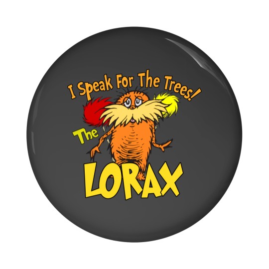 Discover The Lorax Trees Pin Button for Readers