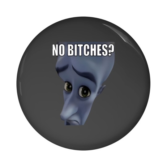 Discover No Bitches Meme Megamind Burtons Pin Buttons