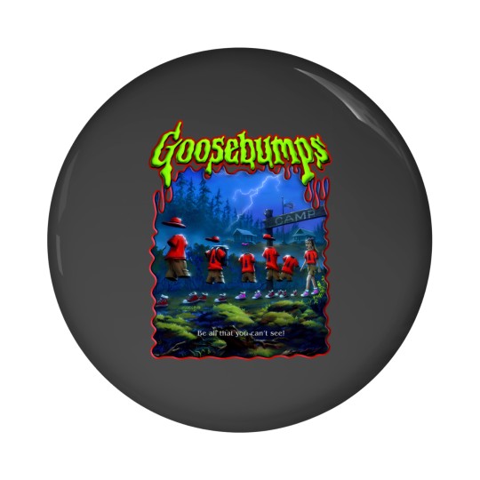 Discover Goosebumps Ghost Camp Pin Buttons/RL Stine Goosebumps Books