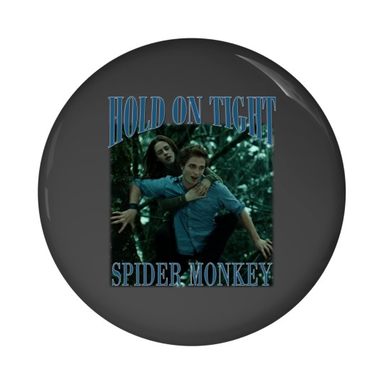 Discover Hold on tight, spider monkey - Twilight - Pin Buttons
