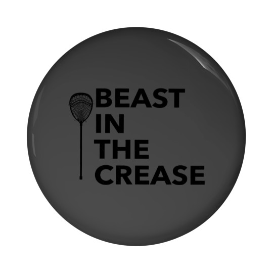 Discover Lacrosse Goalie Beast In The Crease Pin Buttons