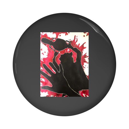 Discover Leather Face Pin Buttons