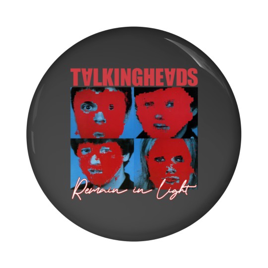 Discover Vintage Talking Heads Remain in Light Pin Buttons - Talking Heads Pin Buttons