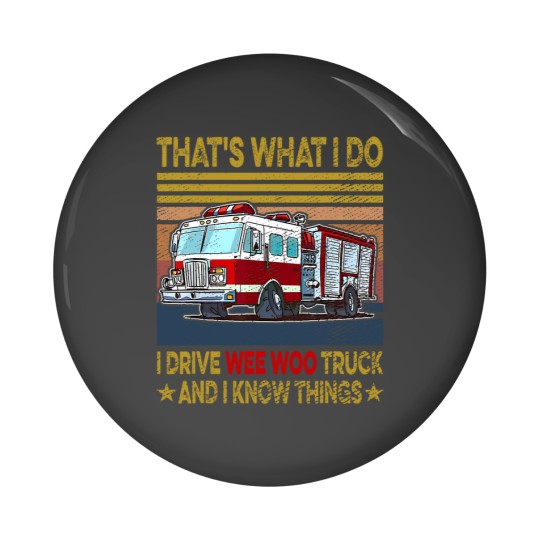 Discover Nn I Drive Wee Woo Truck FireFighter Costume Fireman Pin Buttons
