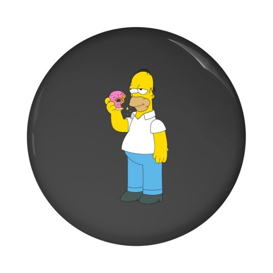 Discover The Simpsons Homer Simpson Donut Pin Buttons