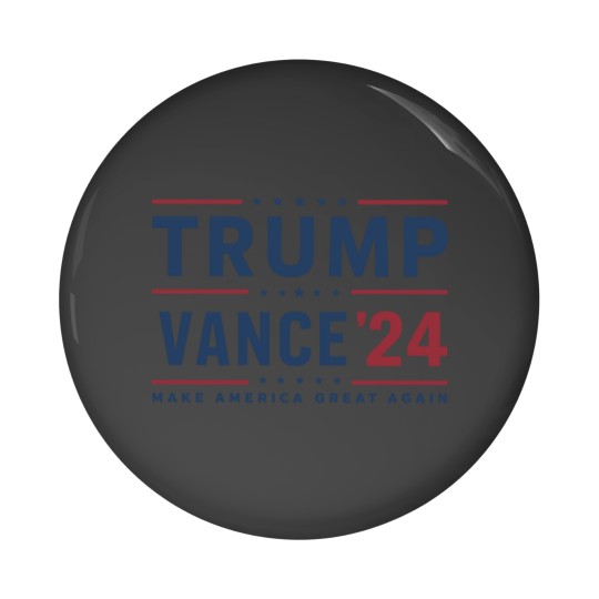 Discover Trump 2024 Pin Buttons featuring President Trump and JD Vance