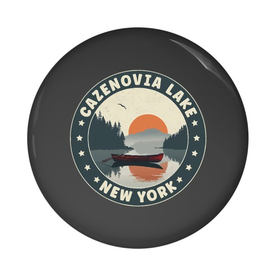 Discover Cazenovia Lake Cazenovia Lake New York Sunset Pin Buttons