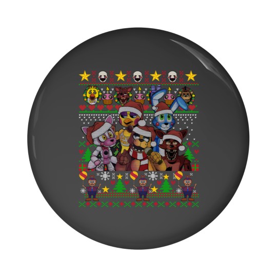 Discover FNAF Five Nights at Freddy's Christmas Ugly Pin Buttons