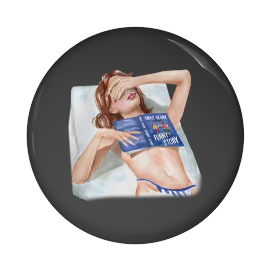Discover Funny Story by Emily Henry book Pin Buttons