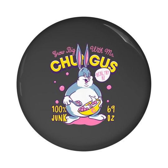 Discover Big Chungus Cereal - Grow Big With Mr Chungus  meme Pin Buttons