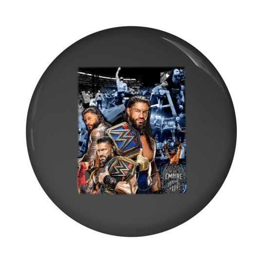 Discover Vintage Roman Reigns Bootleg Style Pin Buttons, Roman Reigns