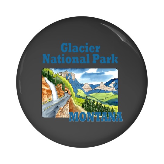 Discover Glacier National Park, Montana - Glacier National Park - Pin Buttons