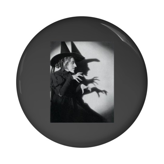Discover Witch Shadow Pin Button Oz Wizard
