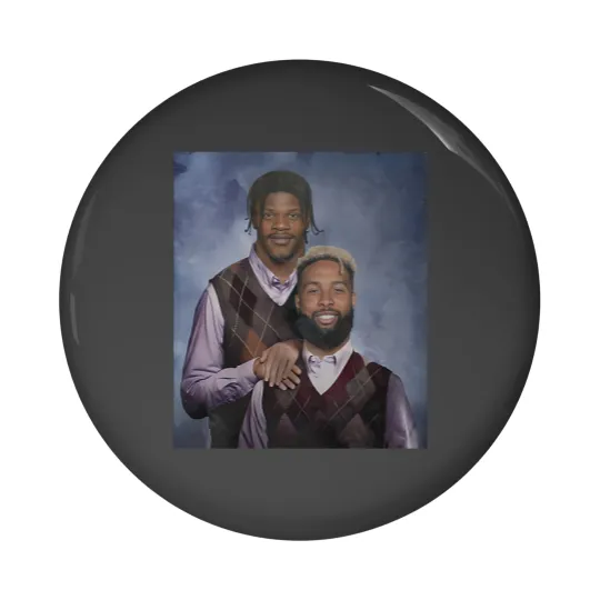 Discover Lamar Jackson OBJ Odell Beckham Jr Baltimore Football Pin Buttons