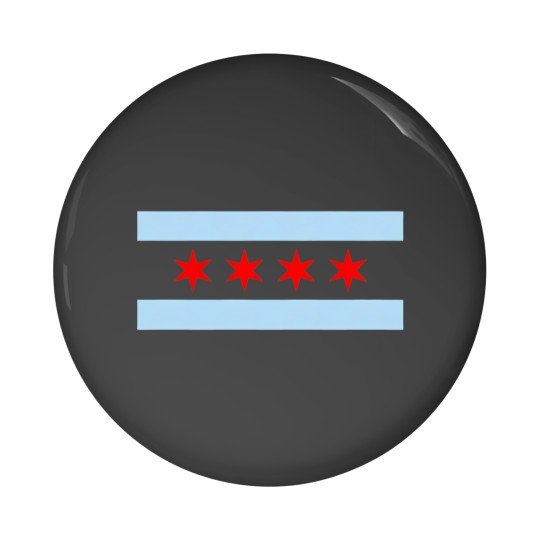 Discover Chicago Flag - Chicago - Pin Buttons
