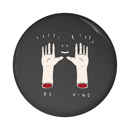 Discover Frightened Rabbit “Be Kind” Hands Pin Buttons