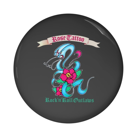 Discover Rose Tattoo Pin Buttons