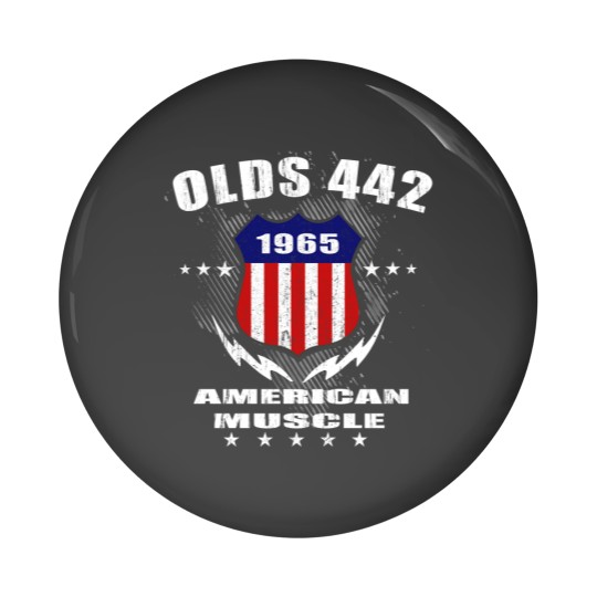 Discover 1965 Olds 442 American Muscle v3 Pin Buttons