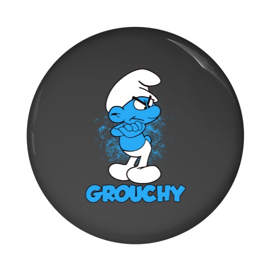 Discover Grouchy Smurf - Grouchy - Pin Buttons