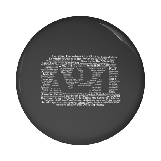 Discover A24 Pin Buttons, Every A24 Film Ever Made on One Pin Buttons
