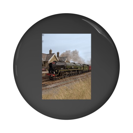 Discover Steam train over Yorkshire moors Pin Buttons