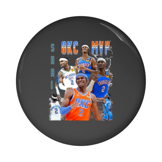 Discover OKC thunder Pin Buttons SGA Thunder Shai Gilgeous Alexander Pin Buttons