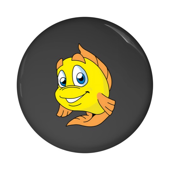 Discover Freddi Fish Pin Buttons