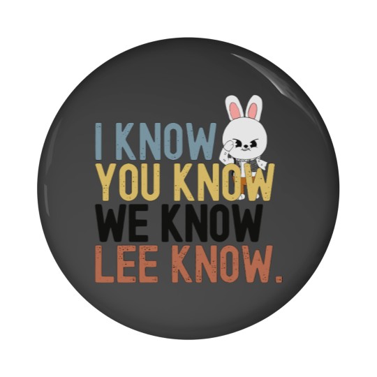 Discover Lee Know Stray Kids Funny Pin Button