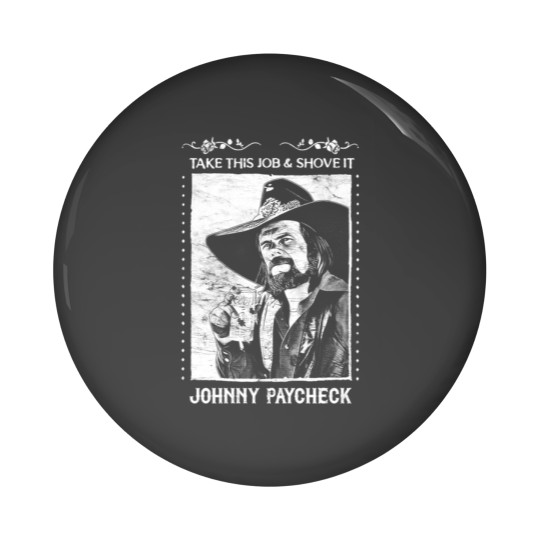 Discover Johnny Paycheck Pin Buttons