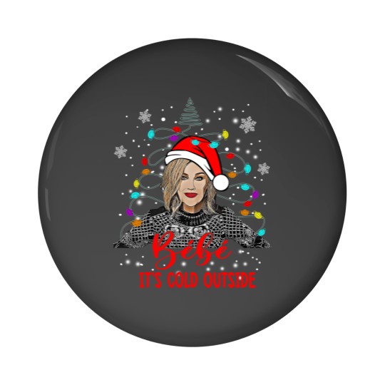 Discover Bebe Cold Outside Christmas Pin Buttons - Moira Rose Schitt's Creek Collection