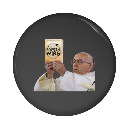 Discover Fourth Wing Pope Meme Pin Buttons