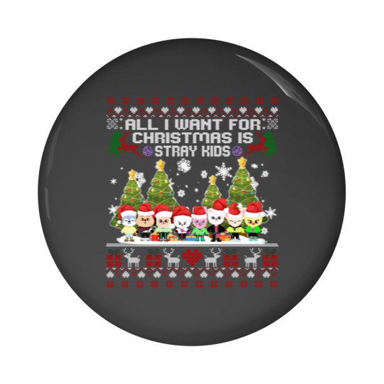 Discover Stray Kids Skzoo Ugly Christmas Pin Buttons, Kpop Christmas Pin Buttons, Cute SKZOO TSweatshirt