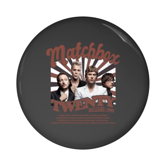 Discover Matchbox Twenty Merch Music Pin Buttons
