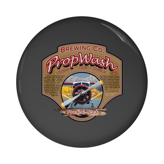 Discover PropWash Brewing Co. Radial Red DHC2 Beaver Floatplane Pin Buttons