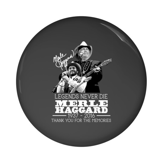 Discover Vintage Merle Haggard Memories Signed Men Pin Buttons