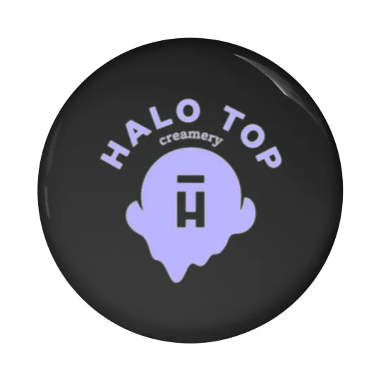 Discover Halo Top Ice Cream Pin Buttons