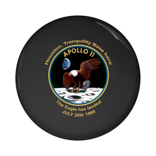 Discover NASA Apollo 11 Flight Patch The Eagle has landed Pin Buttons
