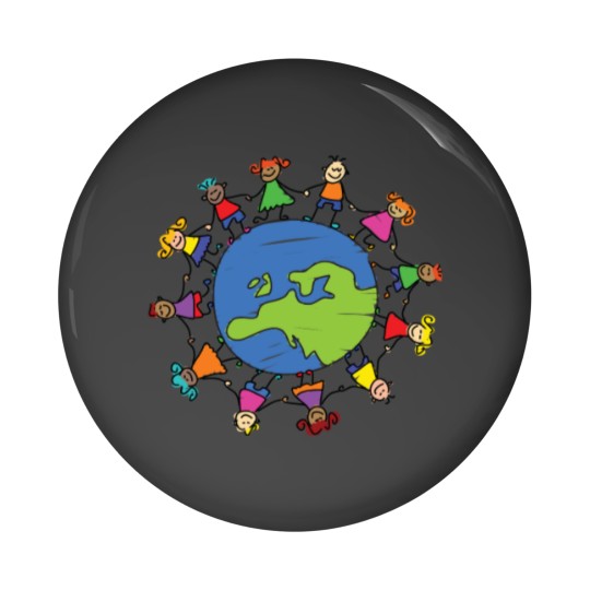 Discover Protect The Environment Earth Day With Children Pin Buttons