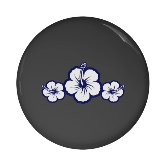 Discover Hawaiian Hibiscus Flowers - Surf & Sun Pin Buttons