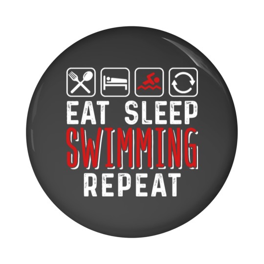 Discover Eat Sleep Swimming Repeat Pin Buttons