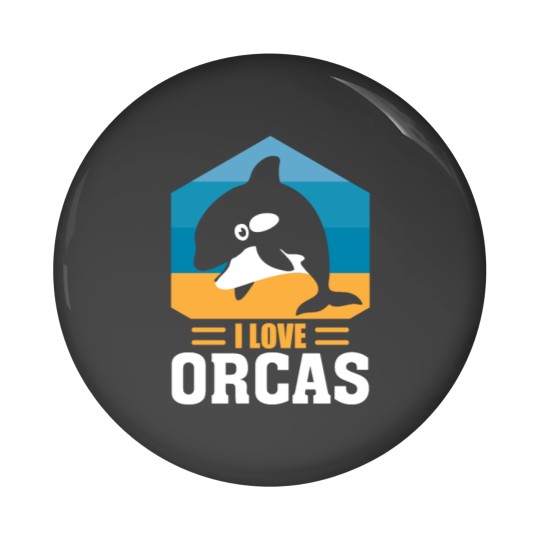 Discover Orca whale gift Pin Buttons